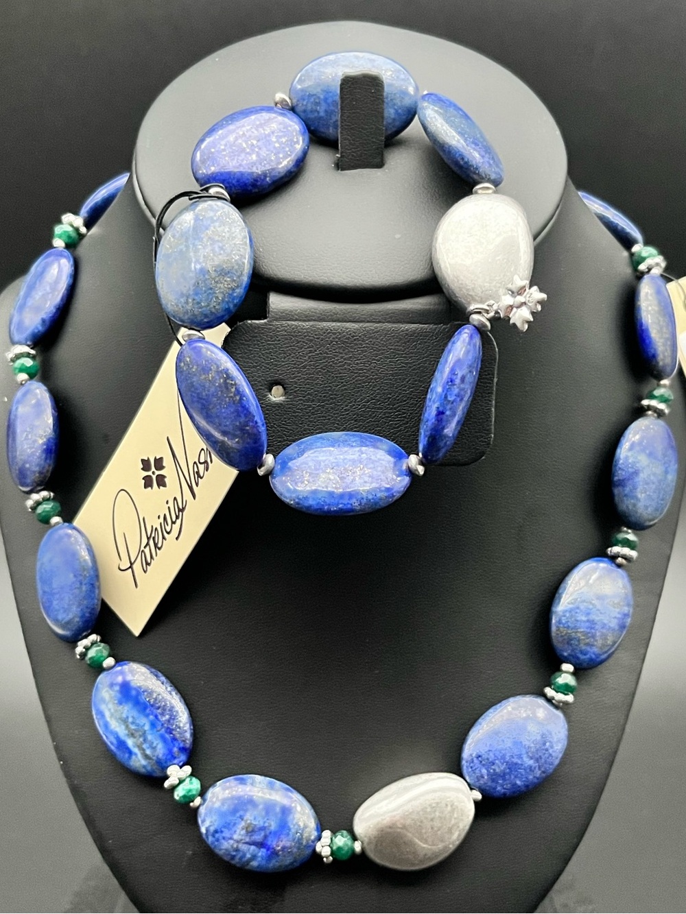 PATRICIA NASH Eclectic beaded necklace + matching bracelet